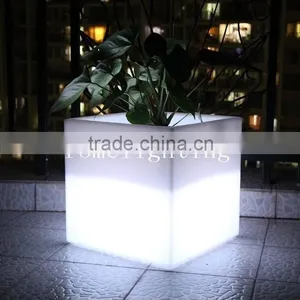 Rotomolding Technology Environmental Protection Plastic Waterproof Light Led Flower Planter For Hall Decorative thumbnail-1