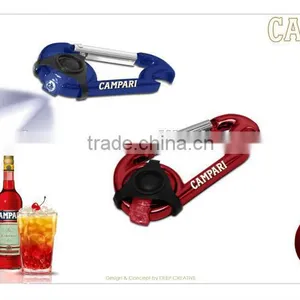 Promotional Gift Aluminum Carabiner Torch, Bottle Opener Carabiner Flashlight, Opener Torch thumbnail-1