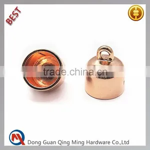 Gold Metal End Cap For Leather Cord thumbnail-1