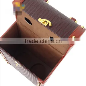 Chinese Factories Wholesale Custom High-grade PU Leather Box, Red Wine Champagne Beautiful Gift Box thumbnail-3