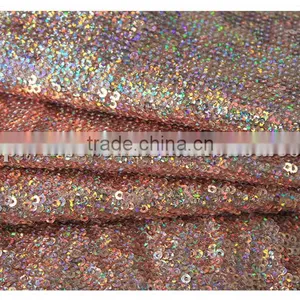 Wholesale New Arrival Shiny Colors Textile Sequin Stock Fabric for Evening Dress thumbnail-4