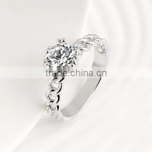 High Quality 1 Gram Gold Plated Platinum Wedding Ring Design thumbnail-3
