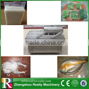 Hot Sale Double Chamber Vacuum Packing Machine for Sea Food,salted Meat,dry Fish,pork,beef,rice thumbnail-1