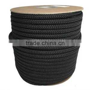High Quality Static Polyester Double Braid Ropes Safety Belt 12mm thumbnail-4