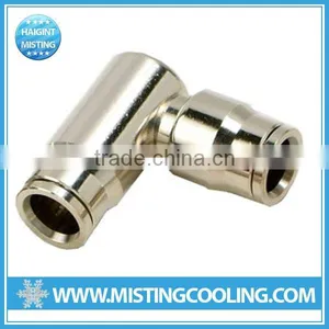 TY1912 Haigint Push-in Elbow Connector Brass With Nickel Plated for Connecting Nylon Tubing and Stainless Steel Tubing thumbnail-1