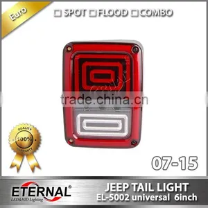 Jeep Wrangler Rubicon LED Tail Light Run Turn Reverse Brake Light JK 07-15 LED Rear Lamp thumbnail-5