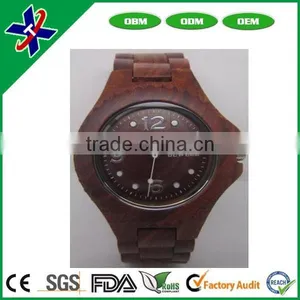Elegance Fashion Watches Bamboo Wood Watch Red 100% Natural and Original Sandalwood Watch thumbnail-1