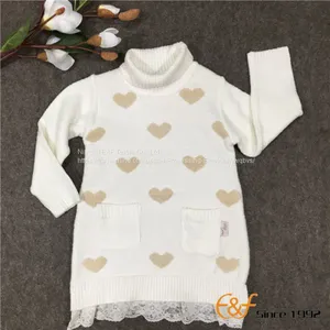 Polo Neck Sweater With Heart Jacquard thumbnail-2