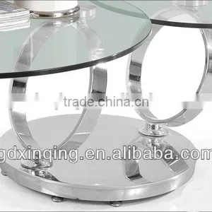 Rotating Glass Coffee Table- C96 thumbnail-2