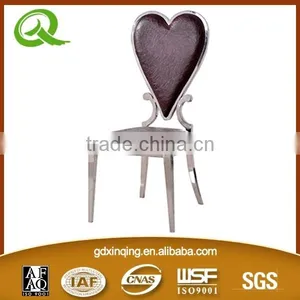 Home Furniture Crystal Button PU Leather Stainless Steel Dining Chairs thumbnail-5