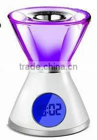 7 Color Changing Light LCD Clock With Aroma Heater thumbnail-3