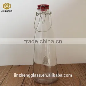 New 500ml Glass Bottle With Hinge China Lid thumbnail-1
