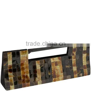 High Quality Best Selling Black and Yellow Horn Handbag From Vietnam thumbnail-1