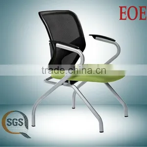 Folding Reception Chair Folding Chair Mesh Training Chair thumbnail-1
