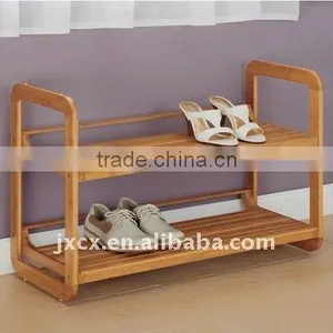 H1330 2-Tier Bamboo Shoe Rack thumbnail-1
