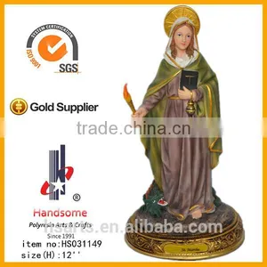12 Inch Sant Martha High Quality Resin Religious Figurine thumbnail-1