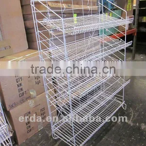 Adjustable Metal Wire Foldable Display Shoe Rack thumbnail-1