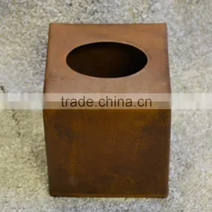 Copper Plated Table Centerpiece Tissue Box thumbnail-1