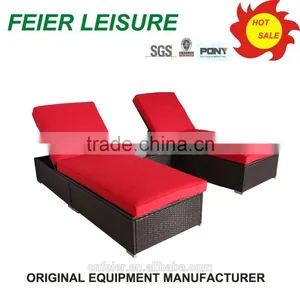 Portable Lounge Alum Wicker Rattan Outdoor Furniture thumbnail-1