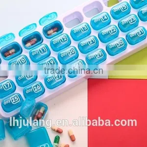 2017 New Design Plastic Pill Organizer 31 Days/plastic Monthly Pill Box thumbnail-3