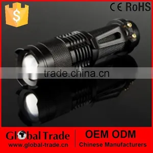 Aluminum Adjustable LED Flashlight Mini Torch 3 Light Mode C0044 thumbnail-1