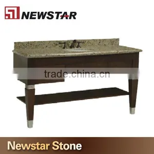 Hotel Corner Bathroom Vanity Base With Solid Wood Legs thumbnail-2