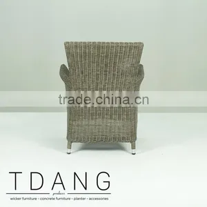 Manning Wicker Armchair - Dining Wicker Furniture Chair thumbnail-3