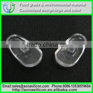 Eyeglass Sunglass Glasses Spectacles Anti-Slip Silicone Soft Stick on Nose Pads thumbnail-1