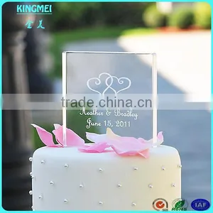 New Heart-shape Acrylic Trophies With Wooden Base,printing Acrylic Trophy Awards thumbnail-5