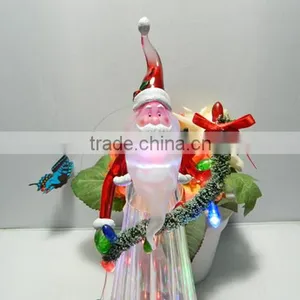 LED Color Changing Xmas Decorations Plastic Santa Claus Hold Led String Lights thumbnail-2