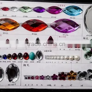 Clear Acrylic Colorful Various Clothes Bead Accessories Decorations thumbnail-3