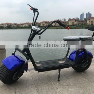 2016 Popular Harley Style Electric Scooter With Big Wheels Fashion City Scooter Citycoco thumbnail-4