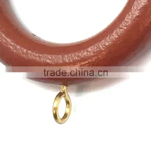 High Quality Wooden Curtain Rod Ring ID40mm/OD65mm Dark Brown Coated thumbnail-4