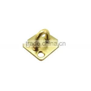 2-5/8" Safety Hasp With Loose Staple Brass Plated, Door Hasp, Steel Hasp Staple Set thumbnail-5
