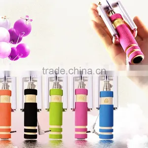 E2015 Easy to Carry Pocket Mini Foldable Selfie Stick With High Quality thumbnail-1