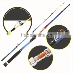 180cm Blue Paint Carbon Fiber Trolling Boat Fishing Rod thumbnail-1