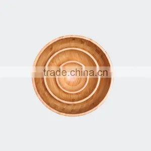 Bamboo Lacquer Rice Bowl Wood Spa Bowl thumbnail-2