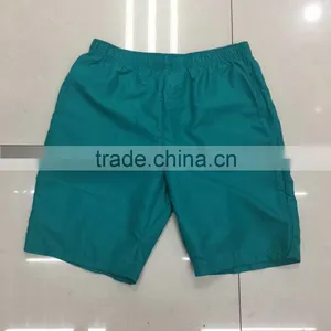 China Stocklots Men 100%polyester Pure Color Bermuda Shorts thumbnail-1