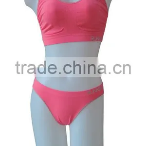Hot Sale Fashion Fitness Bra Sets Sexy Seamless Woman Underwear Ladies Sport Bra Panties thumbnail-1