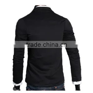 Latest Hot Sale England Style Fashion One Button Design Slim Men Jersey Casual Blazer thumbnail-4