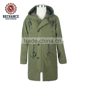 M1121 Men Winter Casual Long Padding Parka thumbnail-1