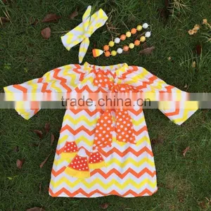 2015 New Arrival Kids Old Fashioned Dress Kids Boutique Dress Girl Pillowcase Chervon Dress Yiwu Mommyhome Garment Factory thumbnail-1