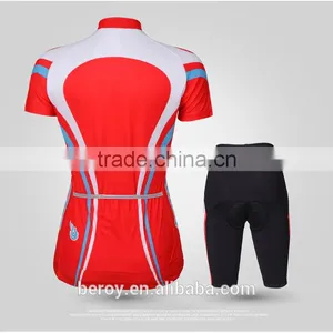 BEROY Top Quality Race Cycling Skin Suit,female Short Sleeve Mountain Bike Garment With Cycling Pad thumbnail-3