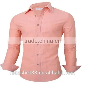 2016 New Wholesale Plain Oxford Cotton Button Down Custom Mens Casual Dress Shirts thumbnail-2
