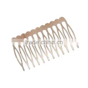 Iron Based Alloy Hair Clips Findings Rectangle Rose Gold 64mm x 39mm thumbnail-1