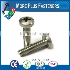 Made in Taiwan DIN 7985 Machine Screw ISO 7045 Crossed Recessed Pan Head Zinc Plated thumbnail-3