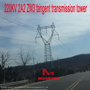 MEGATRO 220KV 2A2 ZM3 Tangent Transmission Tower thumbnail-2