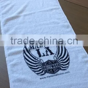 100%cotton Custom Printed Sports Towel Fitness Towel thumbnail-3