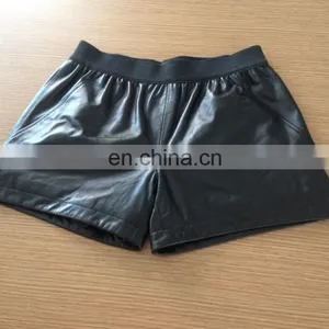 2015 Ladies Sheep Leather Black Short Pants thumbnail-4