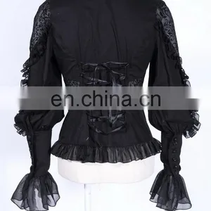 Gothic Aristocrat Frilled Shirt With Jabot thumbnail-3